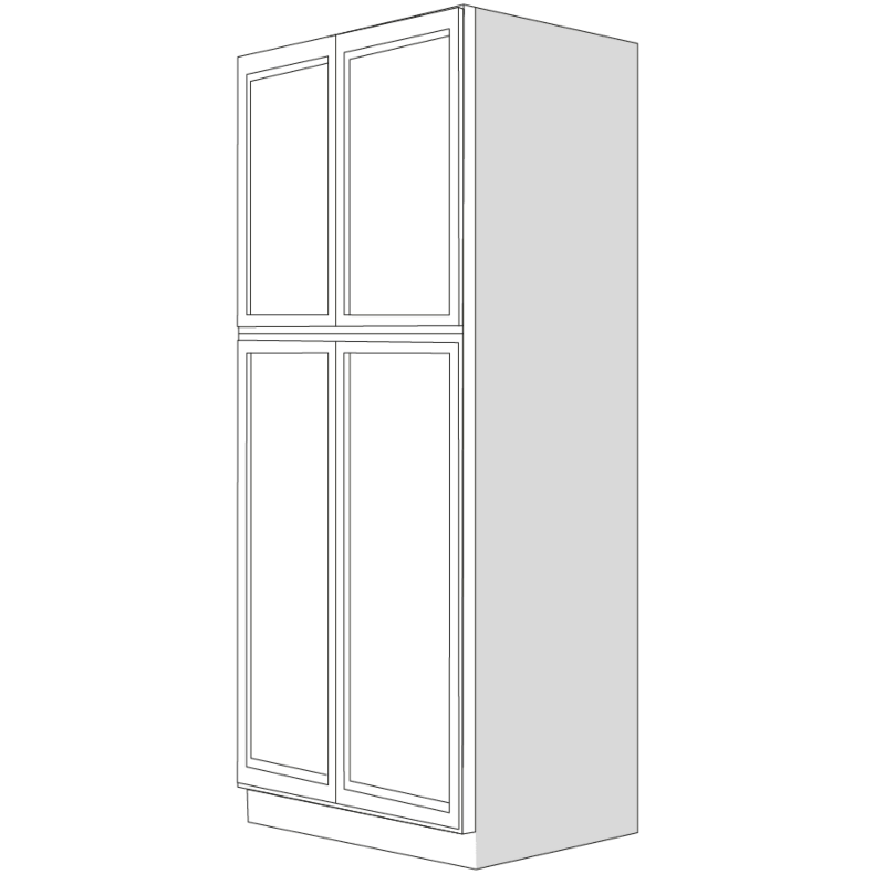 Lunar Grey Shaker End Panel 13"x96"