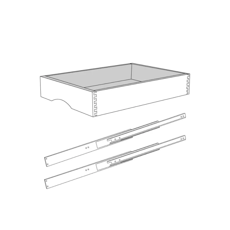 27" Roll Out Drawer with Dovetail Drawer Box - RTA