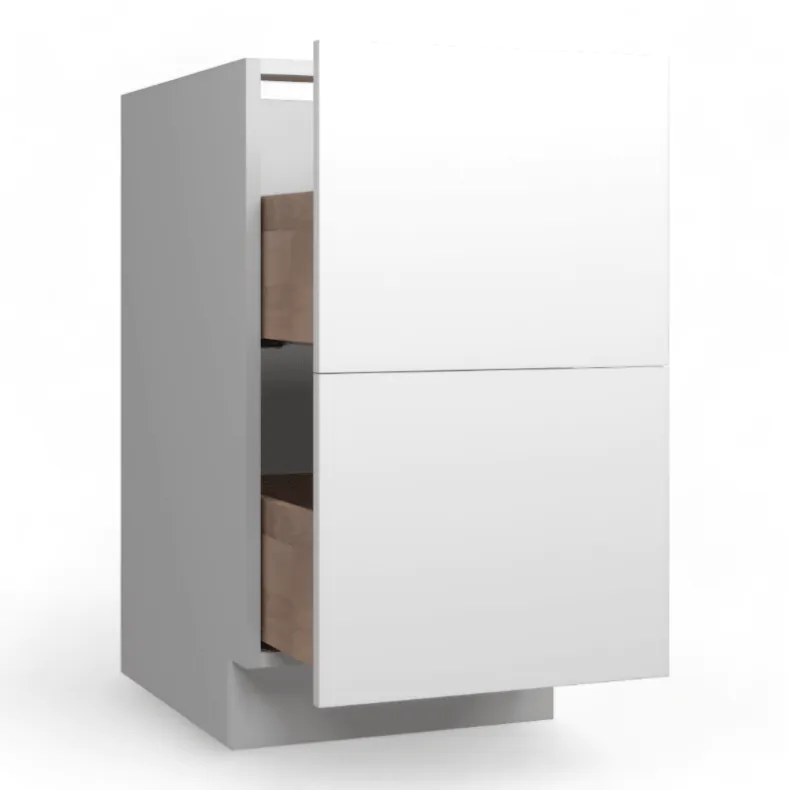 Super Matte Jade 18" Two Drawer Base Cabinet - RTA