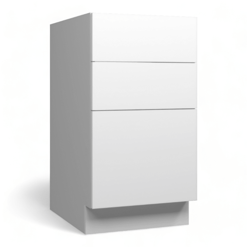 Super Matte Cyan 30" Three Drawer Base Cabinet - RTA