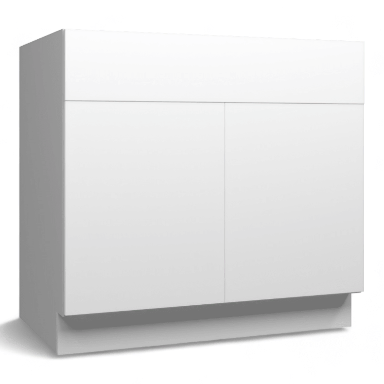 High Gloss Deep Blue 30" Base Cabinet - Double Doors - RTA