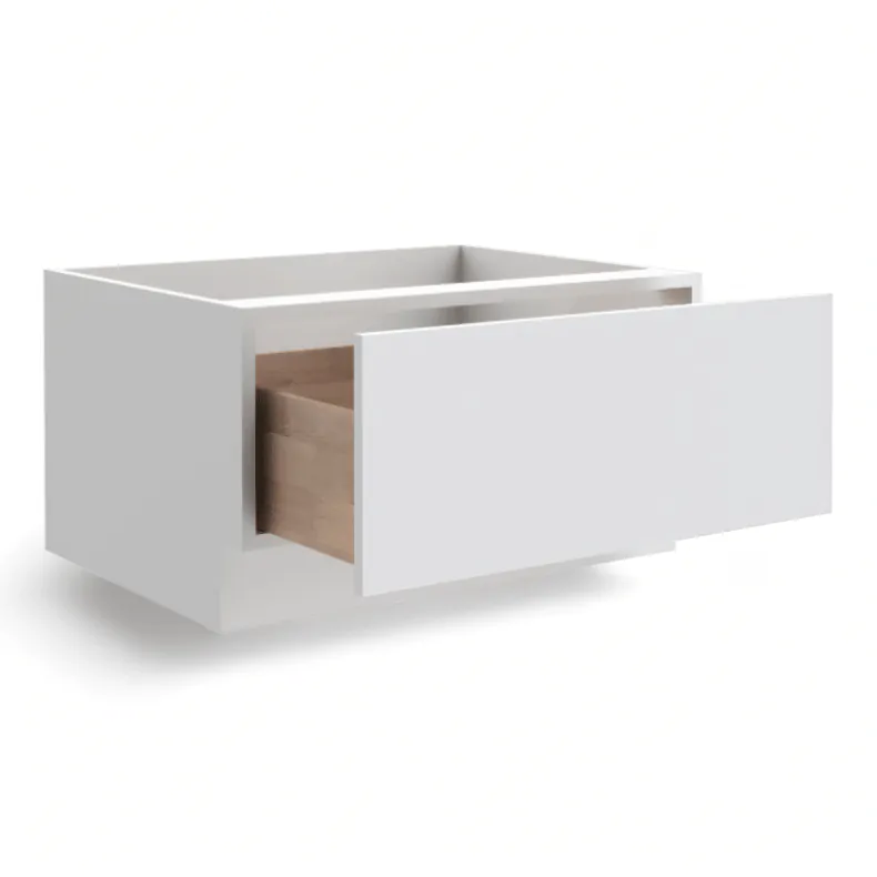 Super Matte White 30" Oven Base Cabinet - 12" Drawer - RTA