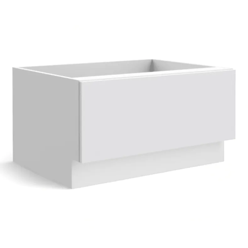 Super Matte White 30" Oven Base Cabinet - 12" Drawer - RTA