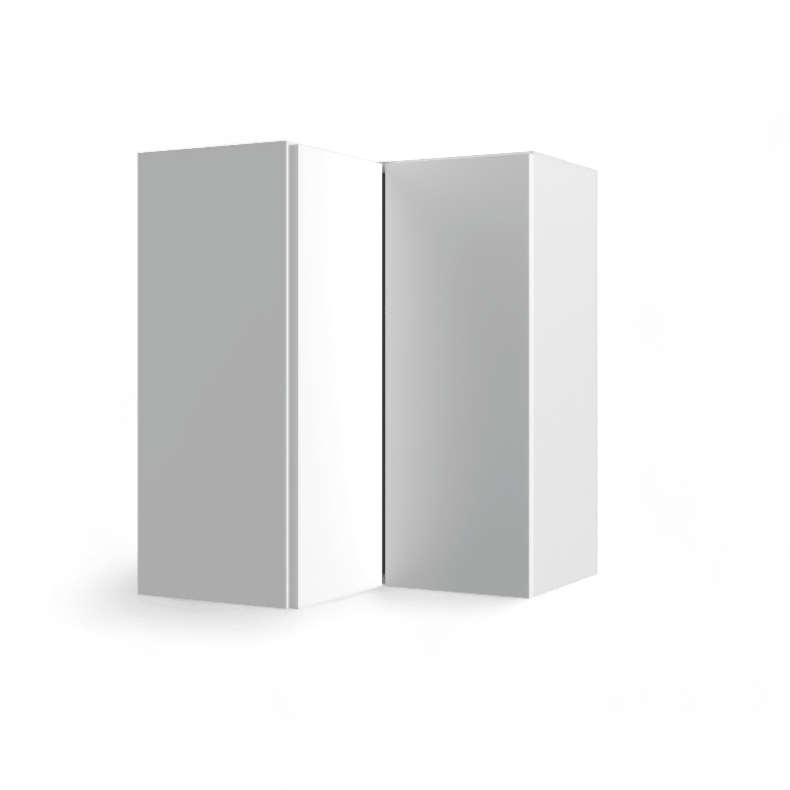 High Gloss Black 24x30 Straight Corner Wall Cabinet - RTA