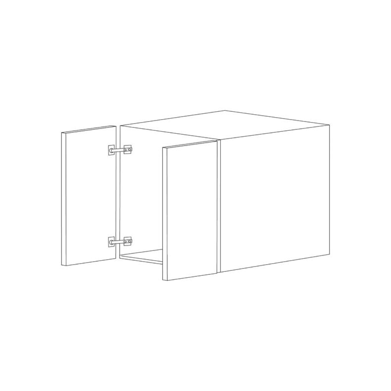 Flat Panel 30x18x24 Wall Cabinet - Assembled-Pure White