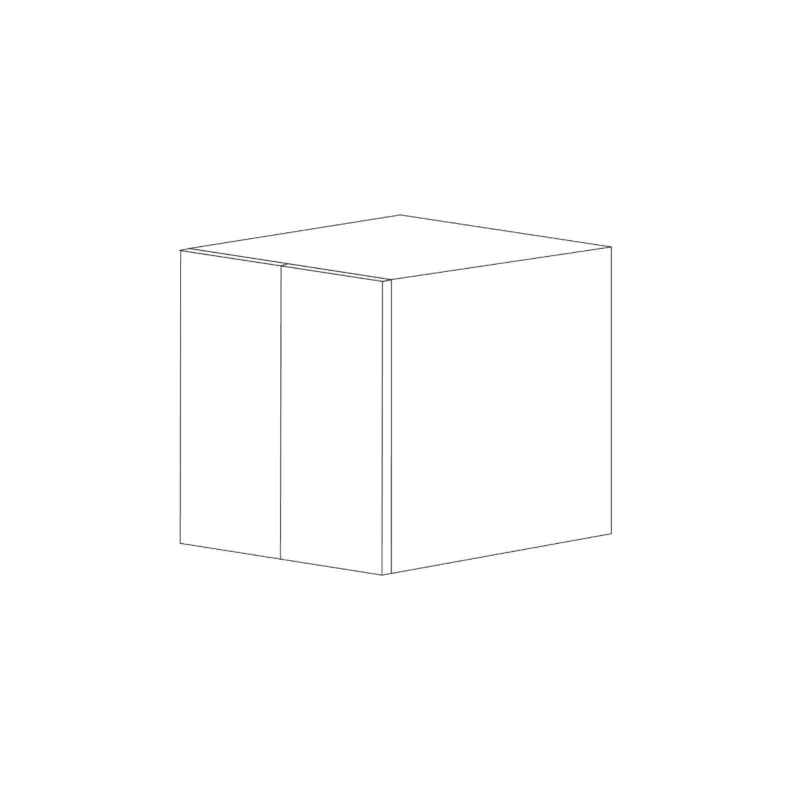 Flat Panel 30x21x24 Wall Cabinet - Assembled-Pure White
