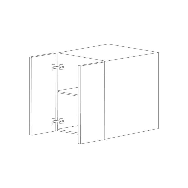 Flat Panel 30x24x24 Wall Cabinet - Assembled-Off White