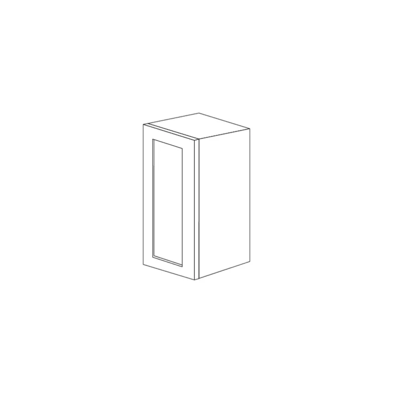 Lunar Slim White Shaker 12x42 Wall Cabinet - RTA Lunar Slim White Shaker 12x42 Wall Cabinet - RTA