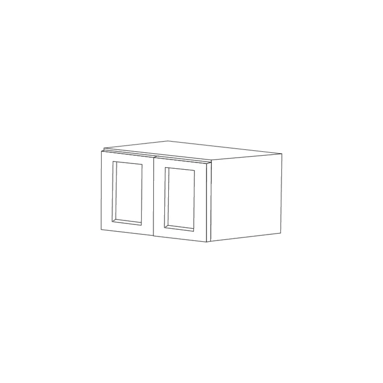 Lunar Slim Oak Shaker 36x15x24 Wall Cabinet - RTA