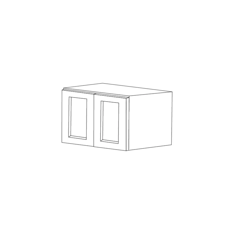 Lunar Slim White Shaker 36x18x12 Wall Cabinet - RTA Lunar Slim White Shaker 36x18x12 Wall Cabinet - RTA
