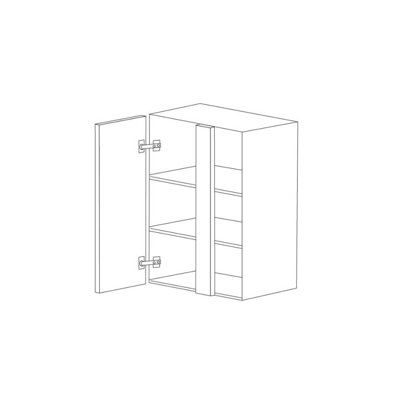 Matte Black 26x36 Wall Blind Corner Cabinet - RTA