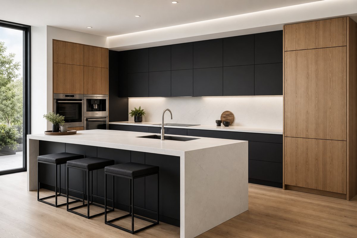 Tailored 3D Kitchen Rendering